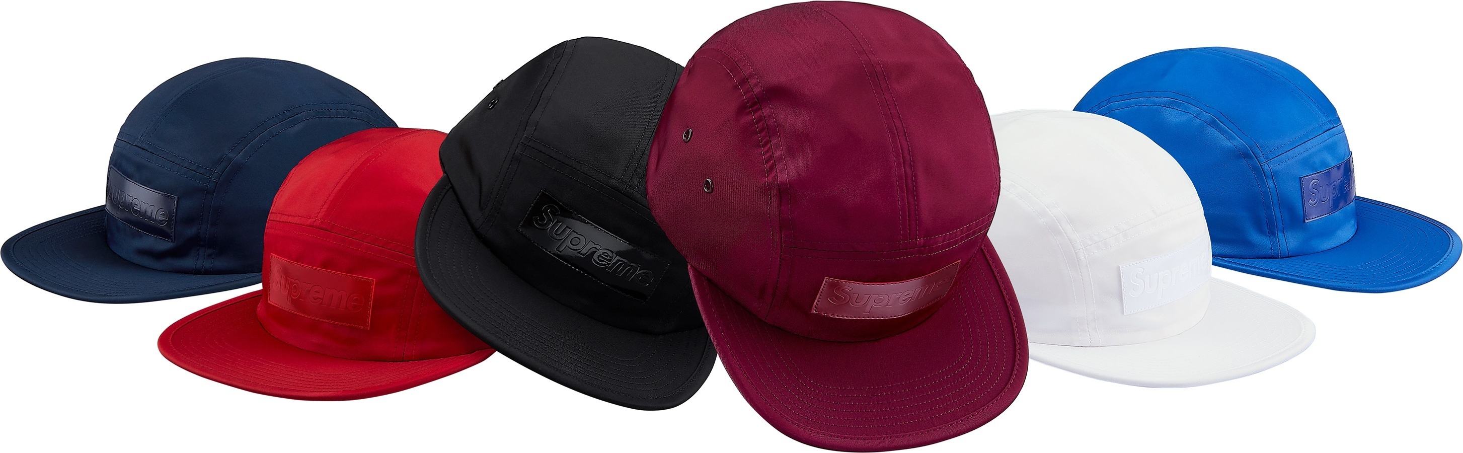 Patent Leather Patch Camp Cap